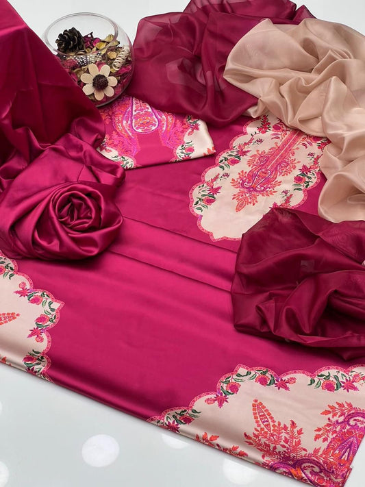 3 PIECE - SHAMOZ SILK SUIT (#10162)