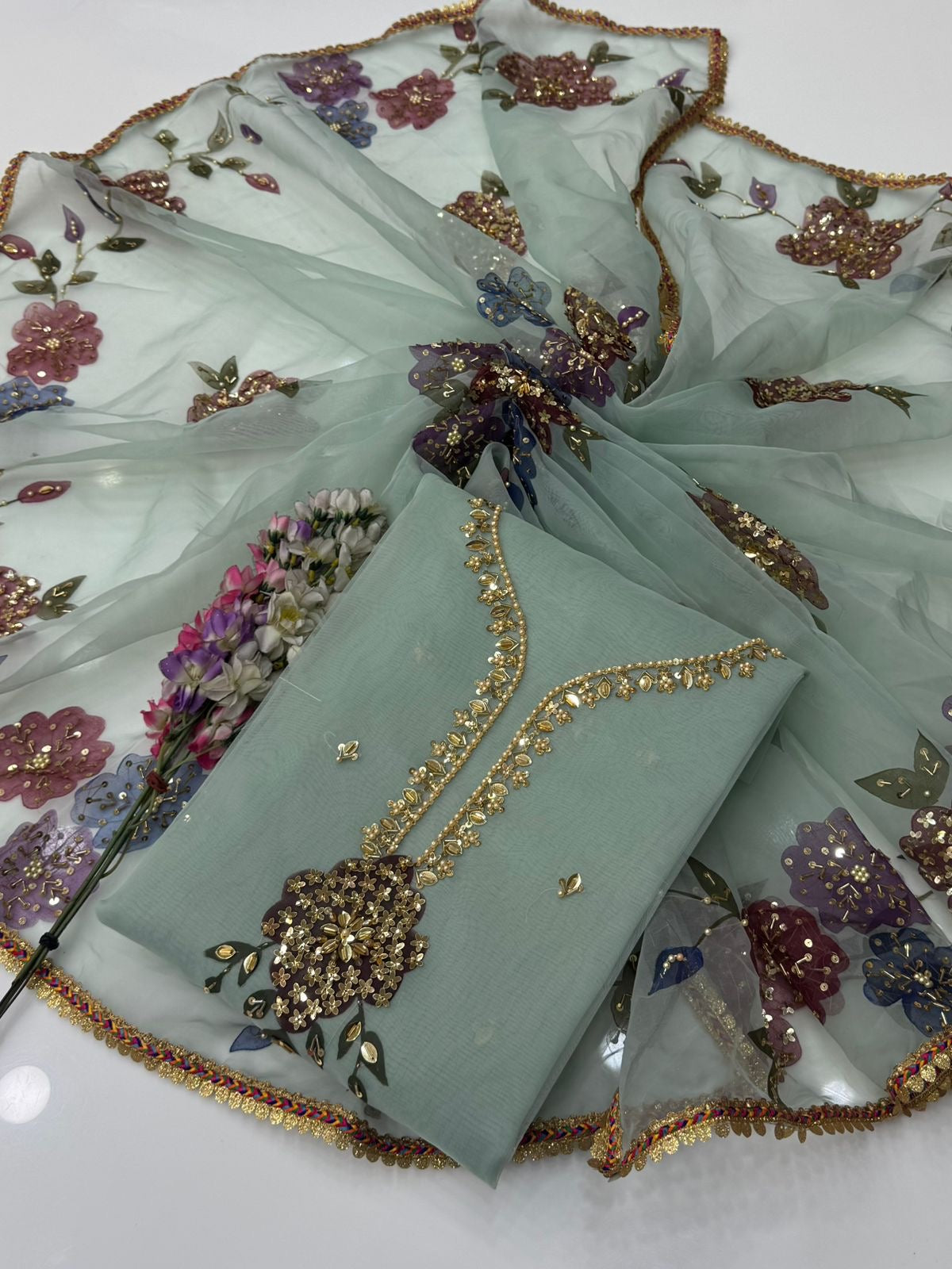 🔥 Dupata & Shirt Paint 3pc dress