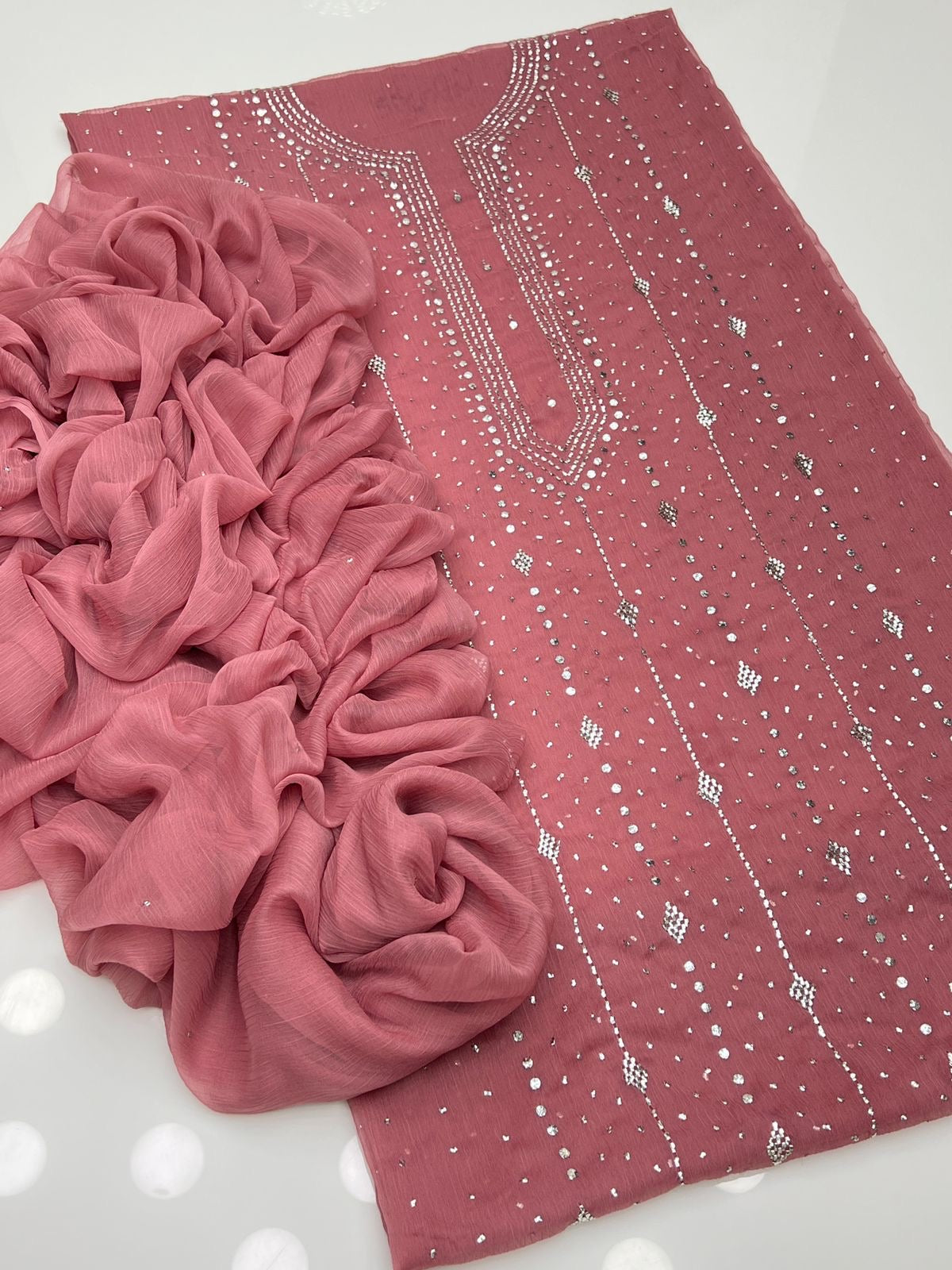 2 PIECE - MUKESH SUIT                        (barfi style)