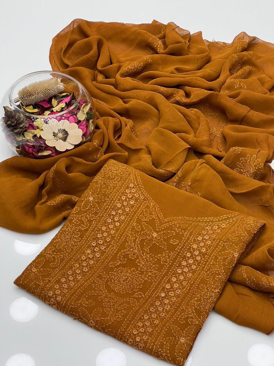 2 PIECE — CHIFFON SHADOW SHEESHA GALA SUIT.