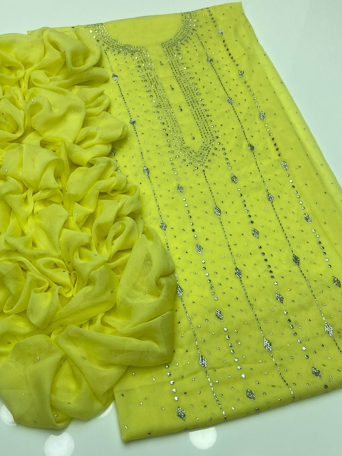 2 PIECE - MUKESH SUIT                        (barfi style)