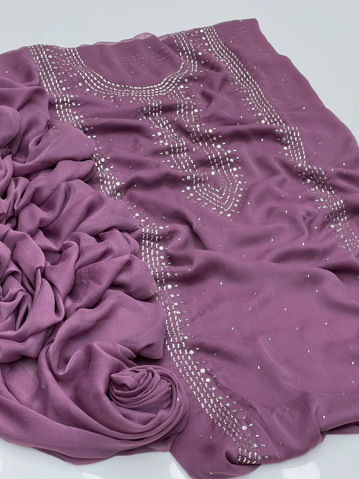 2 PIECE — MUKESH WORK SUIT             ( kurta style )