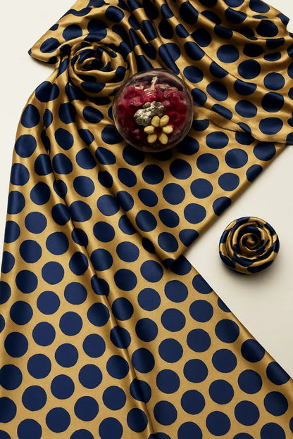 3 PIECE - SHAMOZE SILK PRINTED SUIT (UNSTITCHED)  (Ajwa15116)