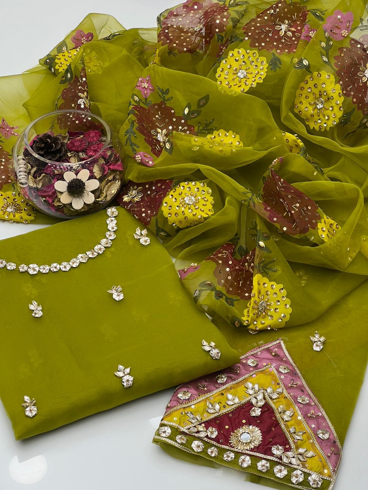 Ajwa’s Organza Gotta work 3pc dress