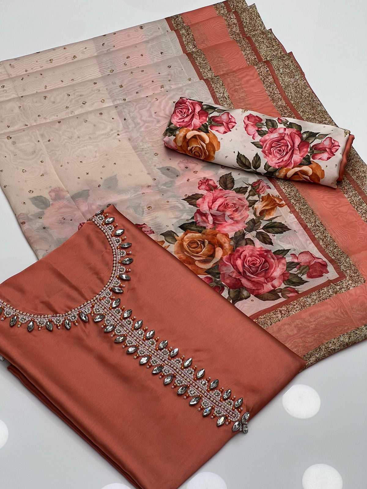 3 PIECE - HANIA AMIR SHAMOZE SILK SUIT