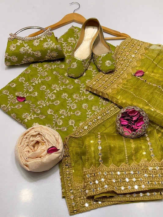 Fancy Nag Jaal 5pc Dress (Ajwa15159)