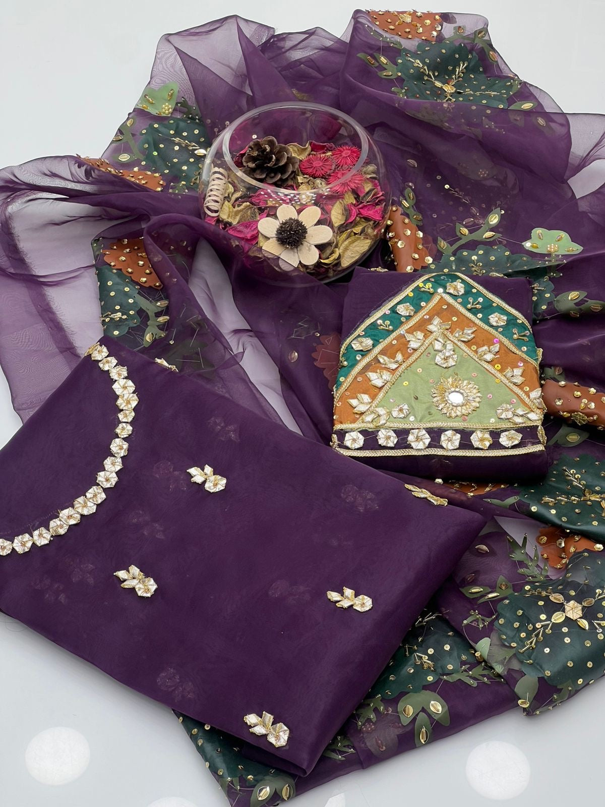 Ajwa’s Organza Gotta work 3pc dress