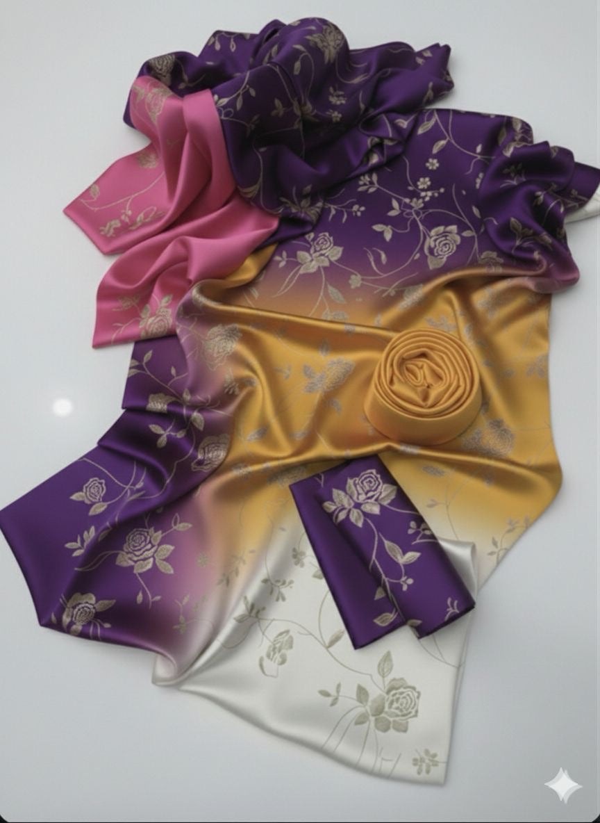 3 PIECE - SHAMOZE SILK SUIT (tye & dye)