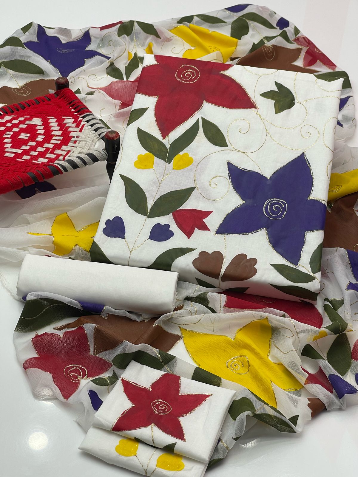 Gul Ahmad Lawn Bursh Paint 3pc Dress 👗