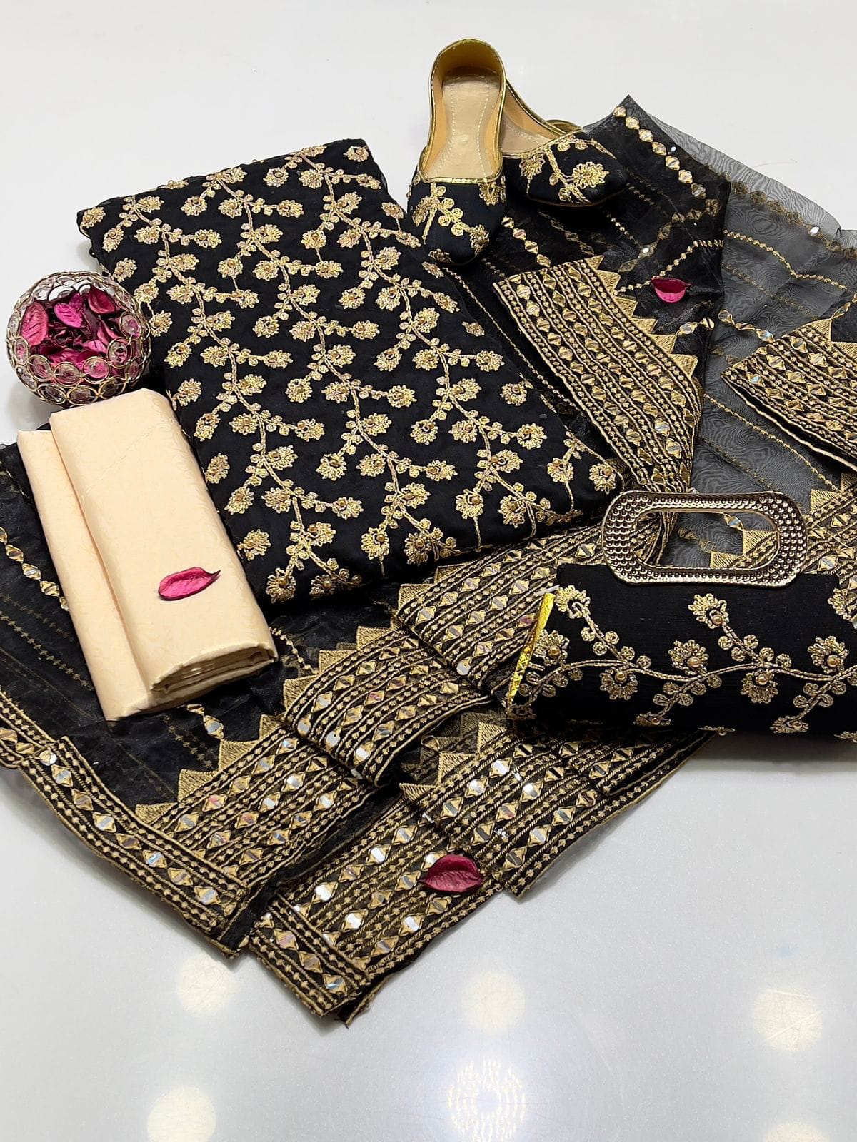 Fancy Nag Jaal 5pc Dress