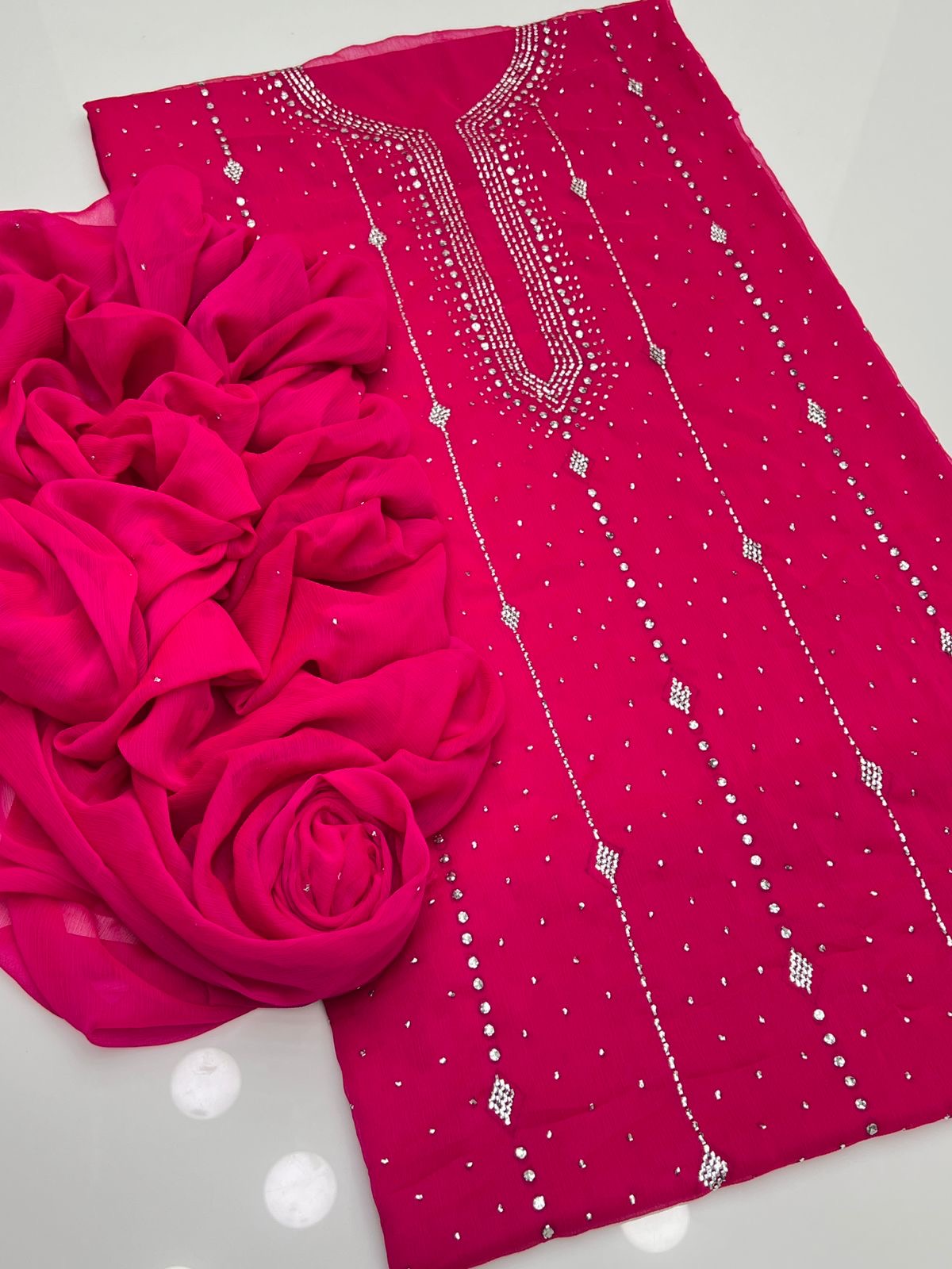 2 PIECE - MUKESH SUIT                        (barfi style)