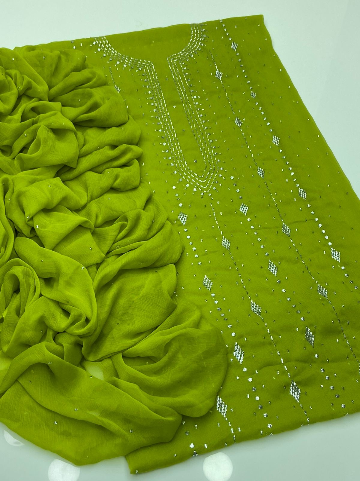 2 PIECE - MUKESH SUIT                        (barfi style)