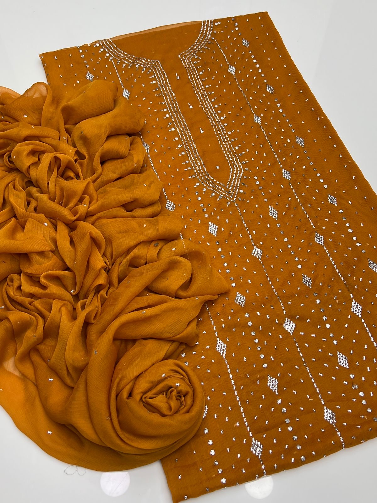 2 PIECE - MUKESH SUIT                        (barfi style)