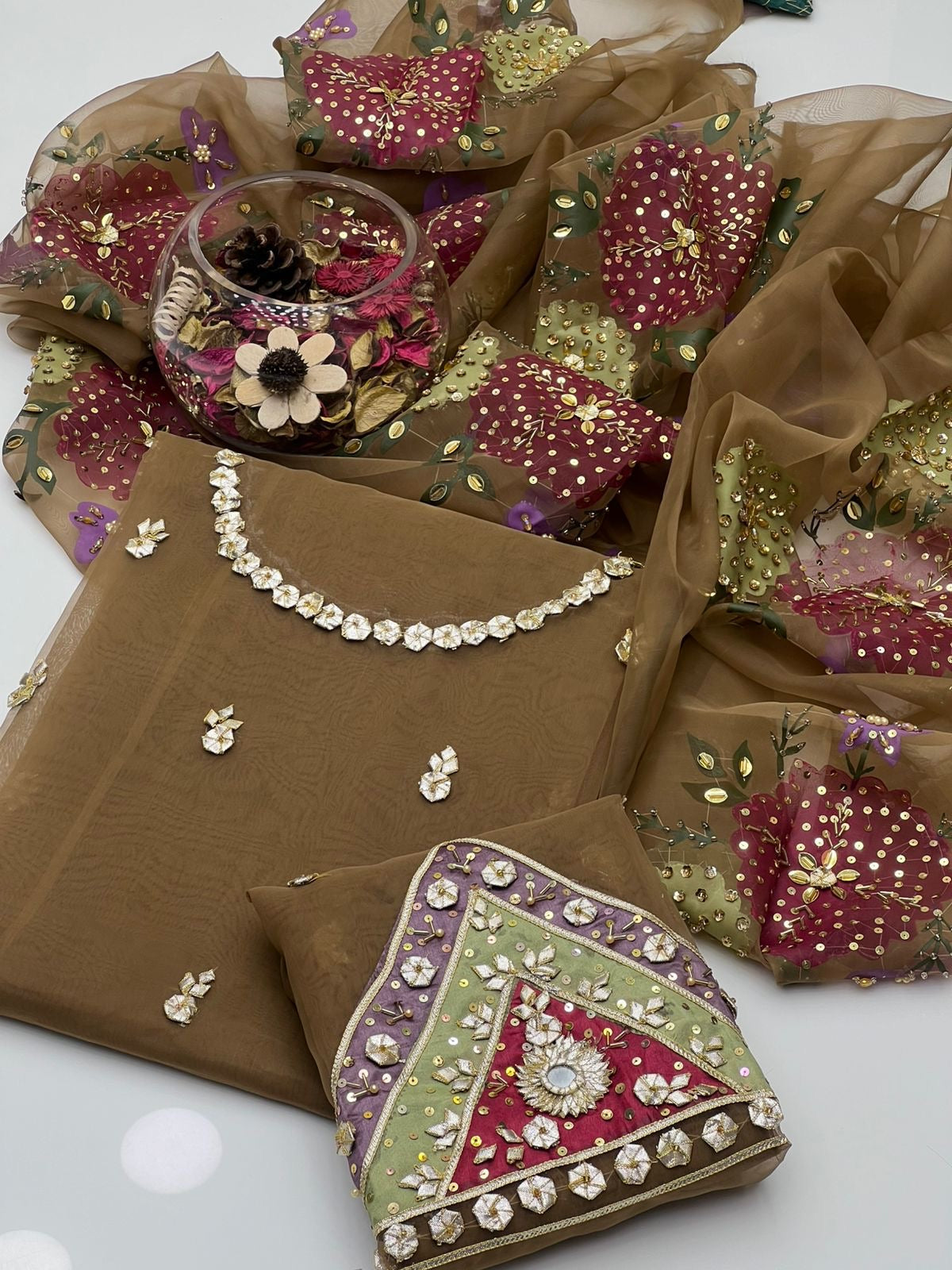 Ajwa’s Organza Gotta work 3pc dress