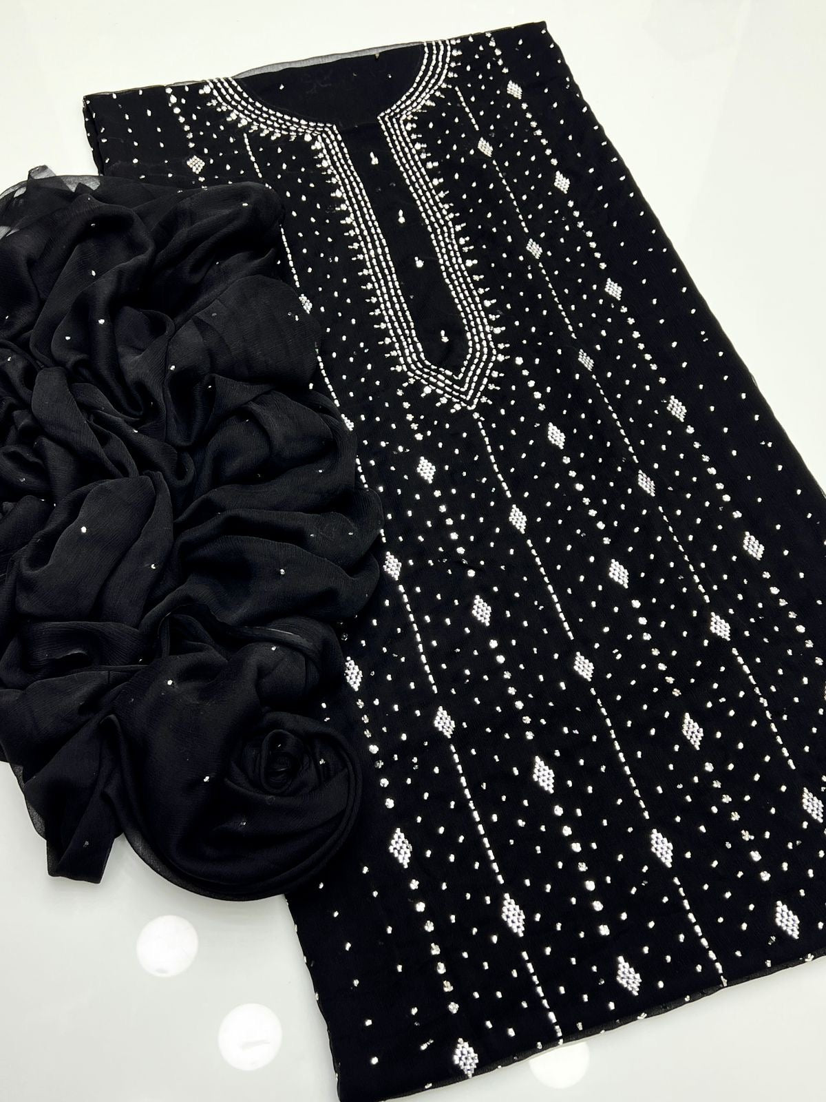 2 PIECE - MUKESH SUIT                        (barfi style)