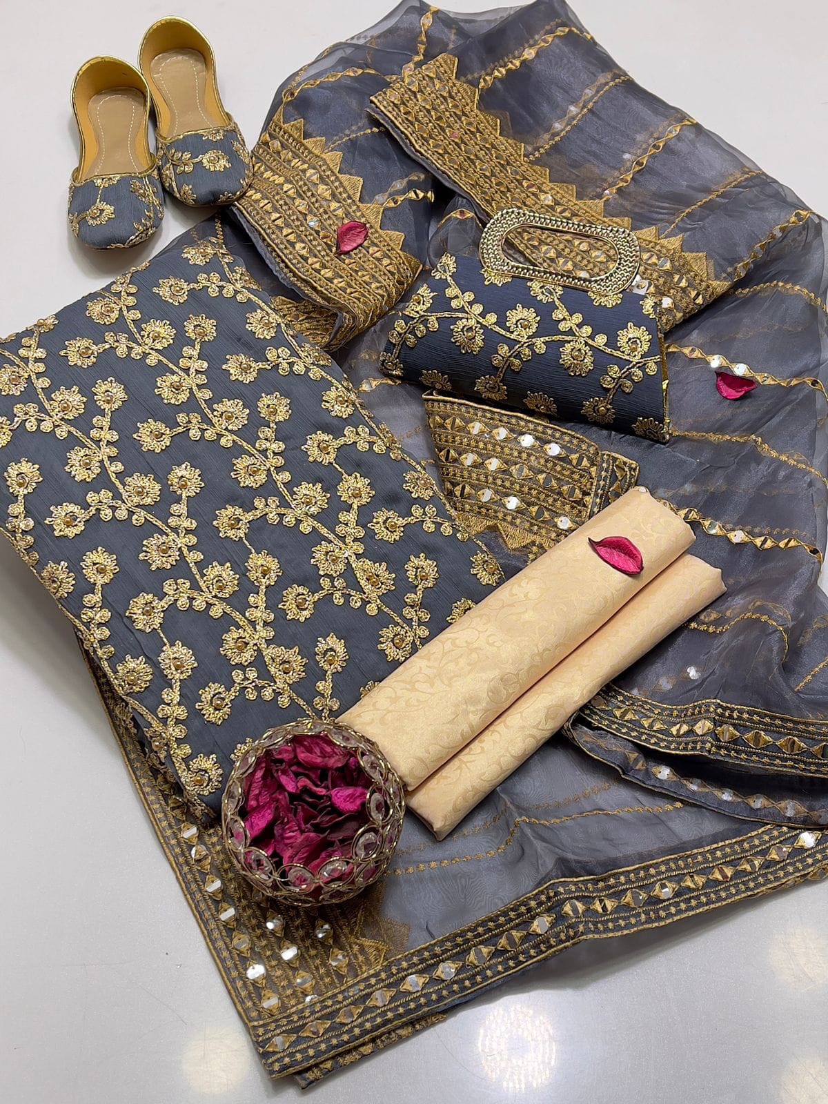 Fancy Nag Jaal 5pc Dress