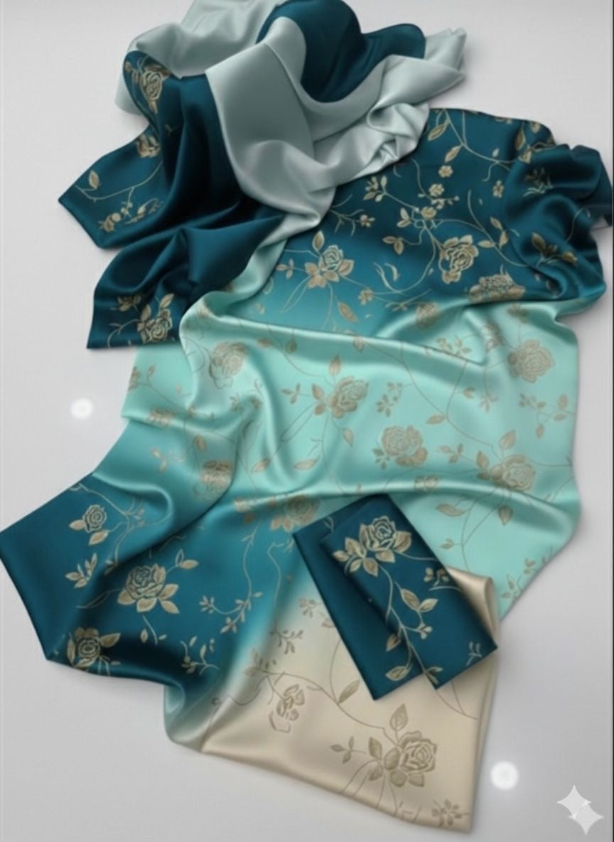 3 PIECE - SHAMOZE SILK SUIT (tye & dye)