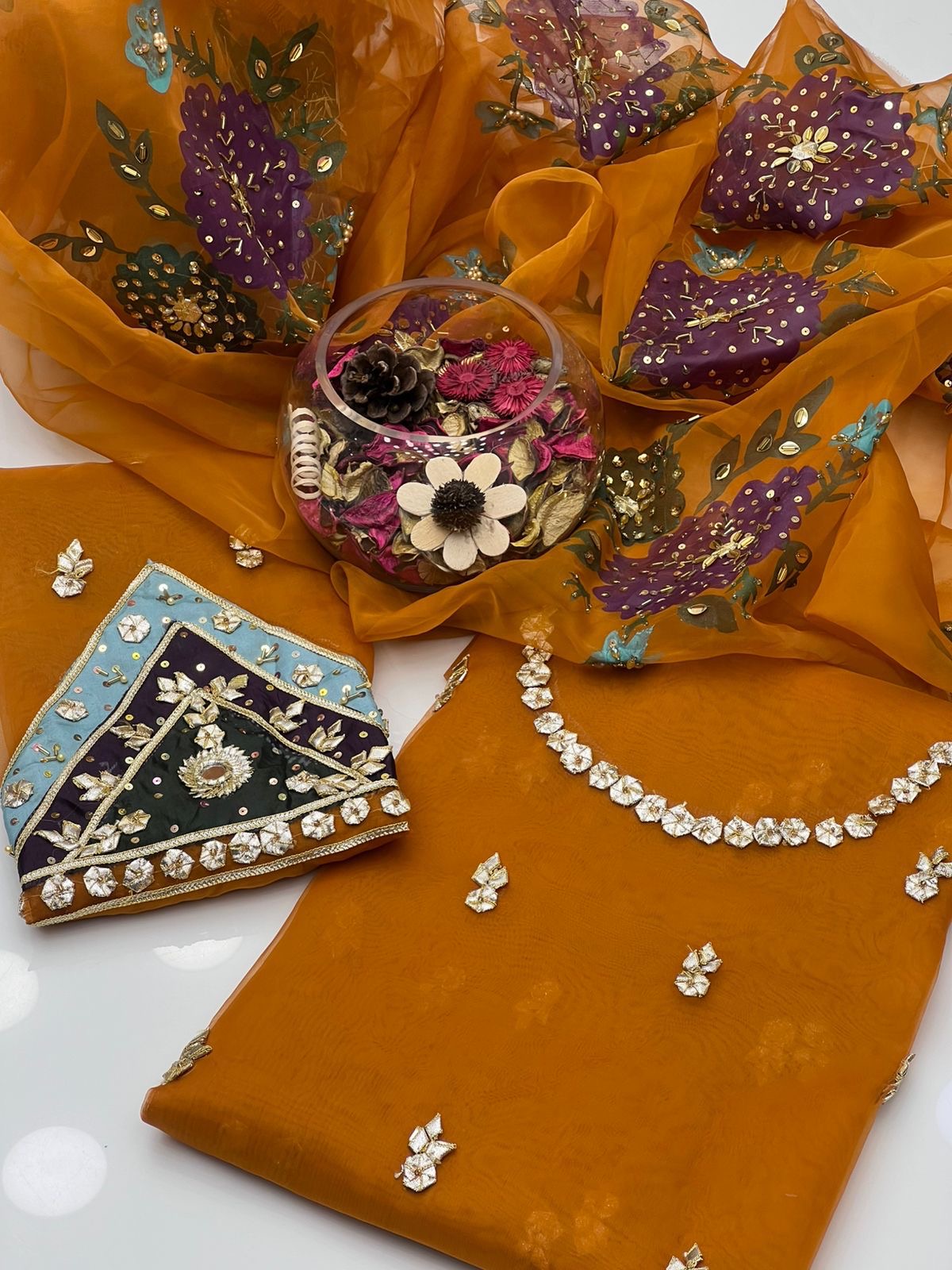 Ajwa’s Organza Gotta work 3pc dress