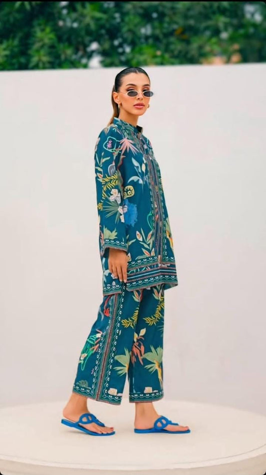 Digital Print 3pc Dress 👗