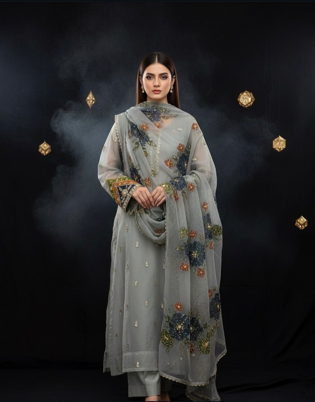 Ajwa’s Organza Gotta work 3pc dress