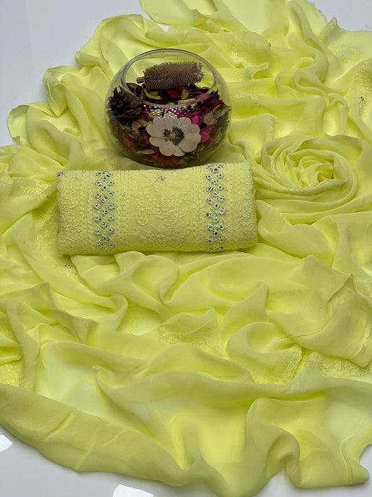 2 PIECE — CHIFFON SHADOW SHEESHA GALA SUIT. (Ajwa15140)