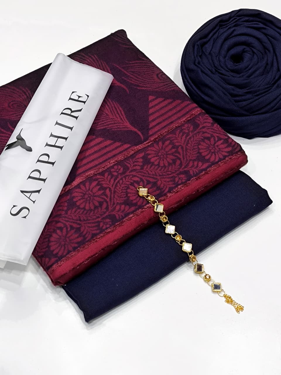 Sapphire wool Special 3pc dress