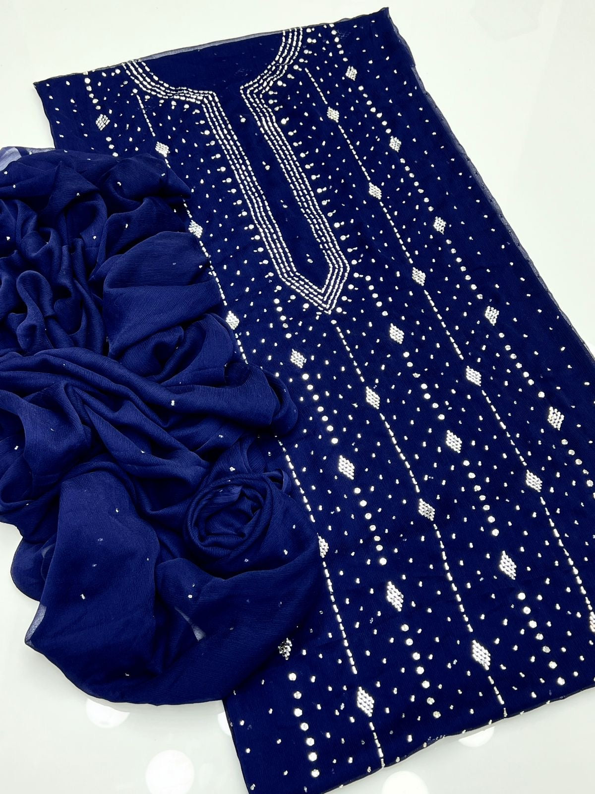 2 PIECE - MUKESH SUIT                        (barfi style)