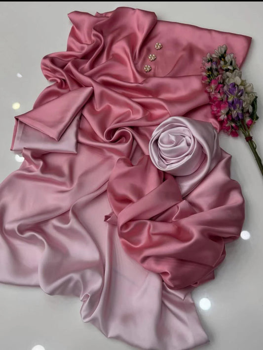 3 PIECE - SHAMOZE SILK DOUBLE TONE SUIT (UNSTITCHED) (Ajwa10187)