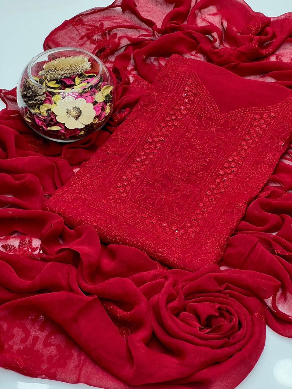 2 PIECE — CHIFFON SHADOW SHEESHA GALA SUIT.