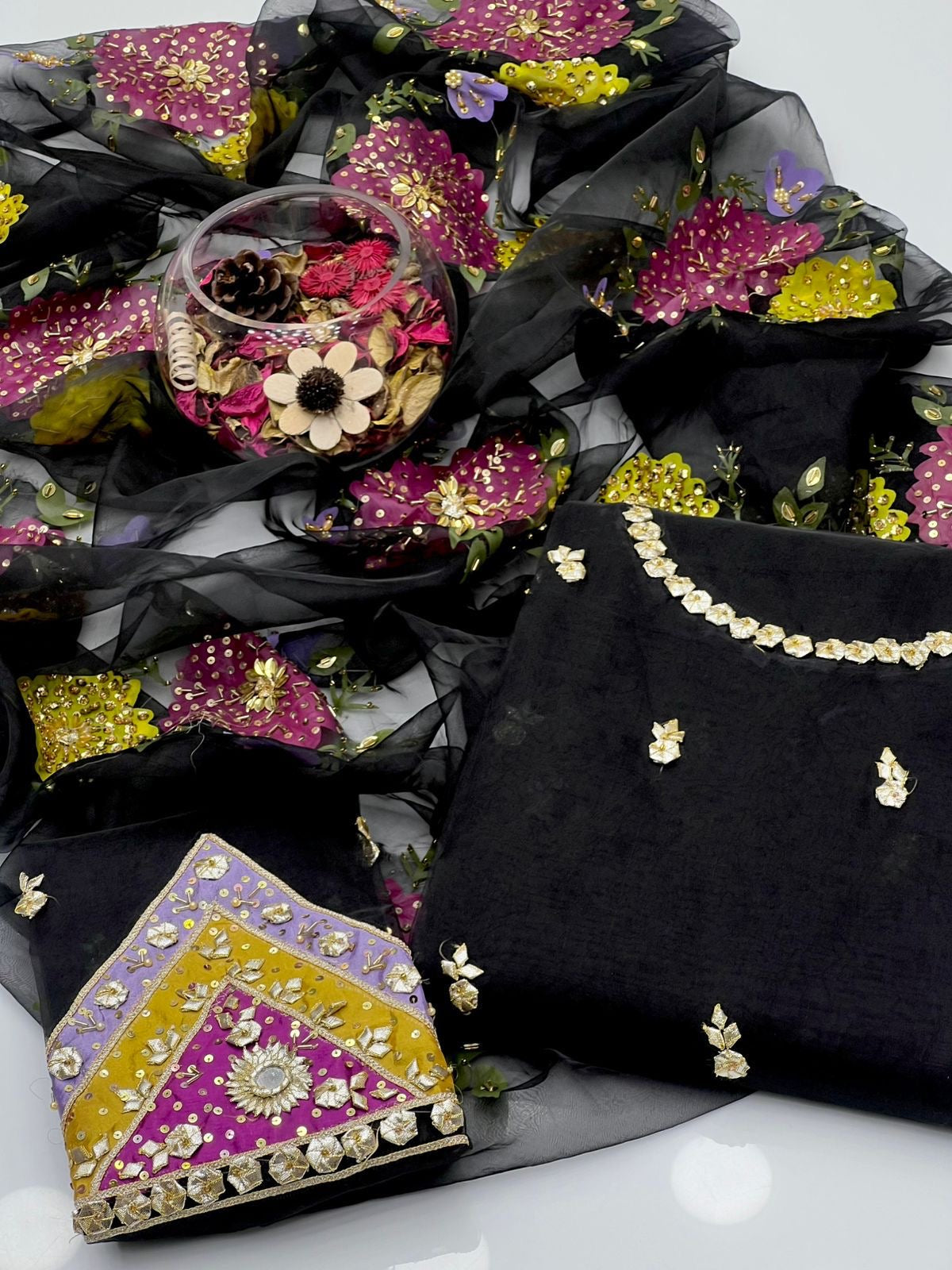 Ajwa’s Organza Gotta work 3pc dress