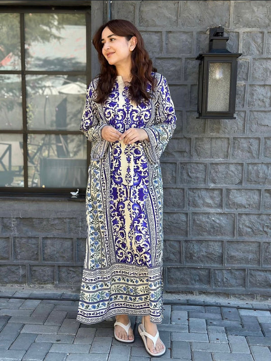 3 PIECE - SWISS LAWN PRINTED SUIT (UNSTITCHED) (Ajwa15123)