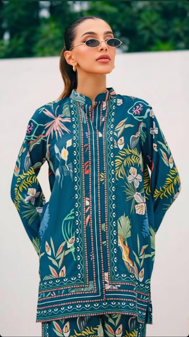 Digital Print 3pc Dress 👗