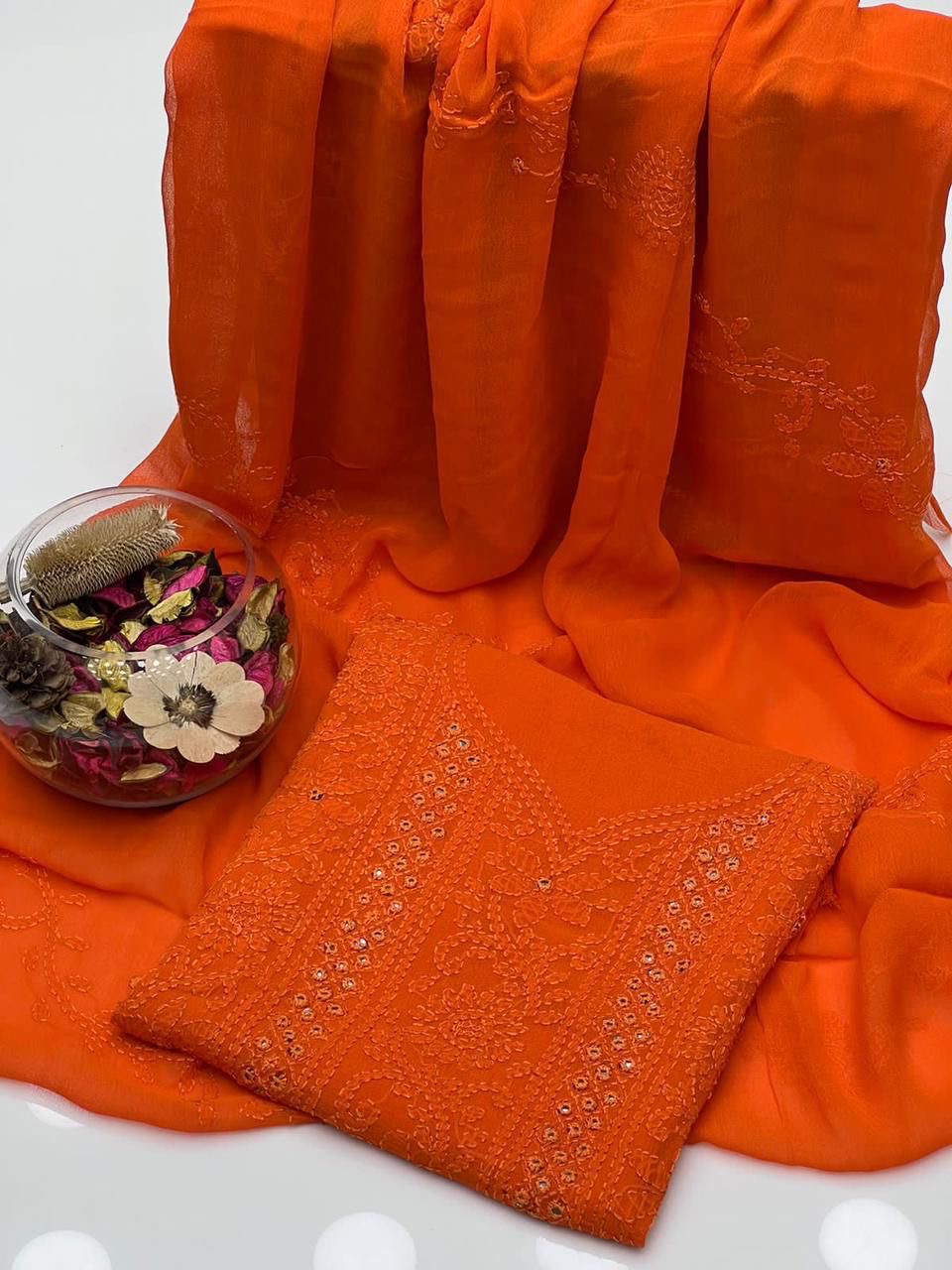 2 PIECE — CHIFFON SHADOW SHEESHA GALA SUIT.