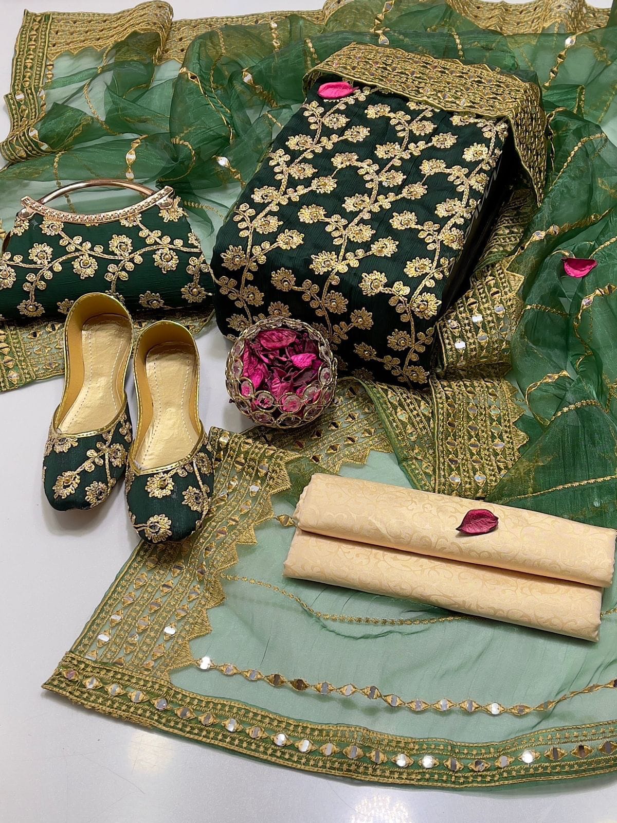 Fancy Nag Jaal 5pc Dress