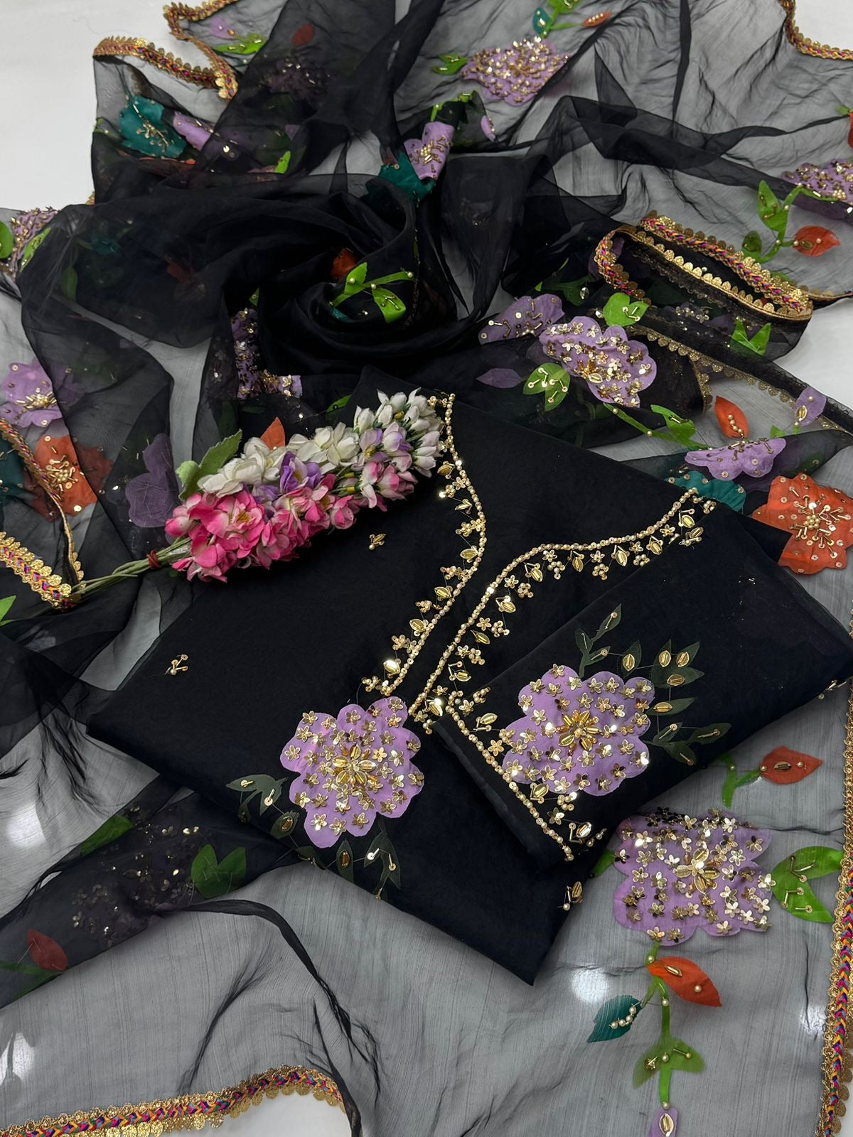 🔥 Dupata & Shirt Paint 3pc dress