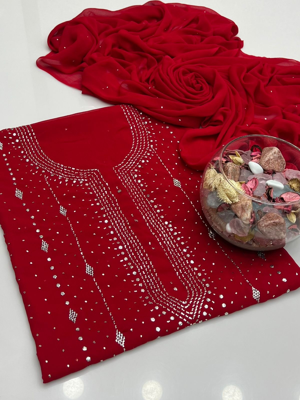 2 PIECE - MUKESH SUIT                        (barfi style)