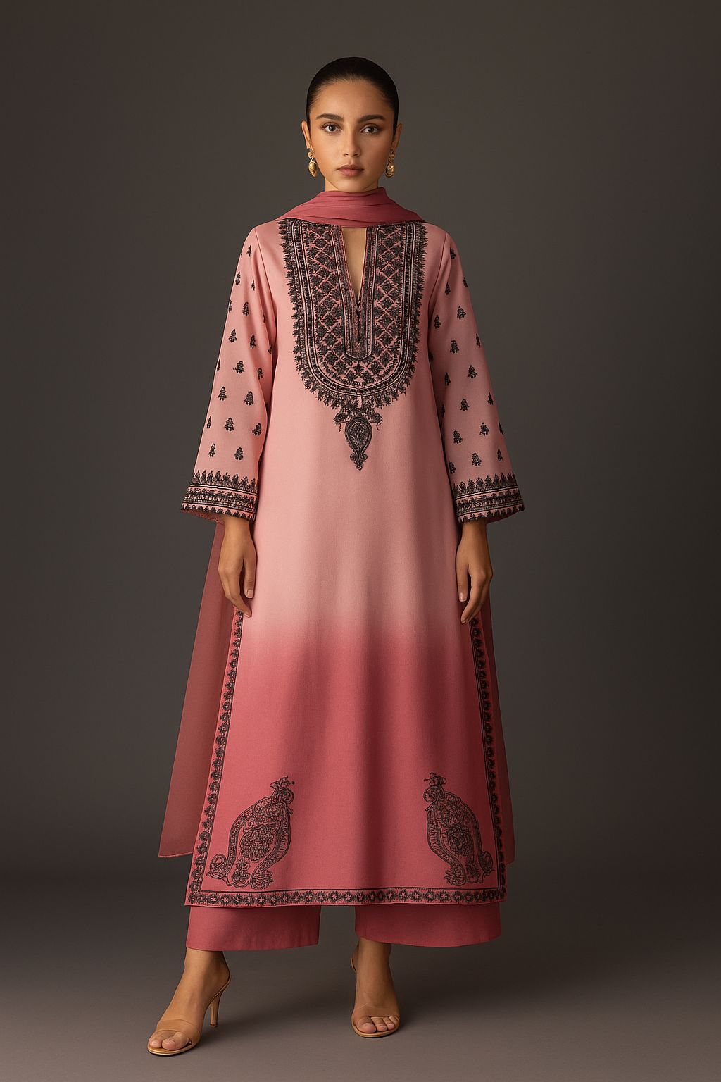 Shamoz silk print 3pc