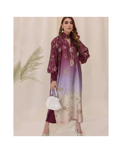 3 PIECE - SHAMOZ SILK SUIT                  (tye N dye)