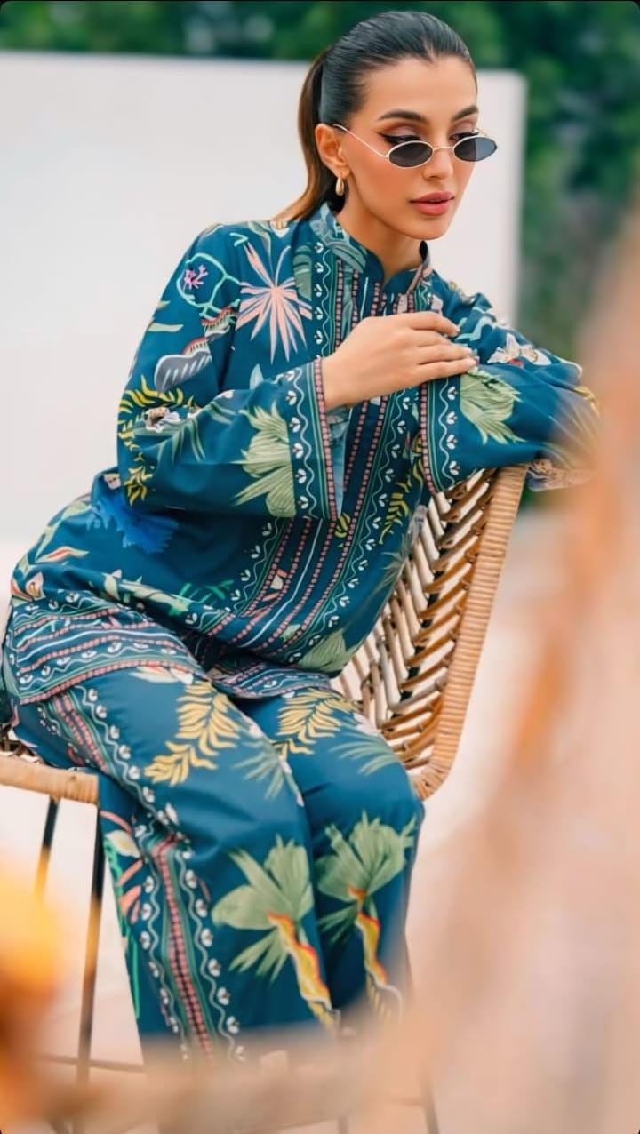 Digital Print 3pc Dress 👗