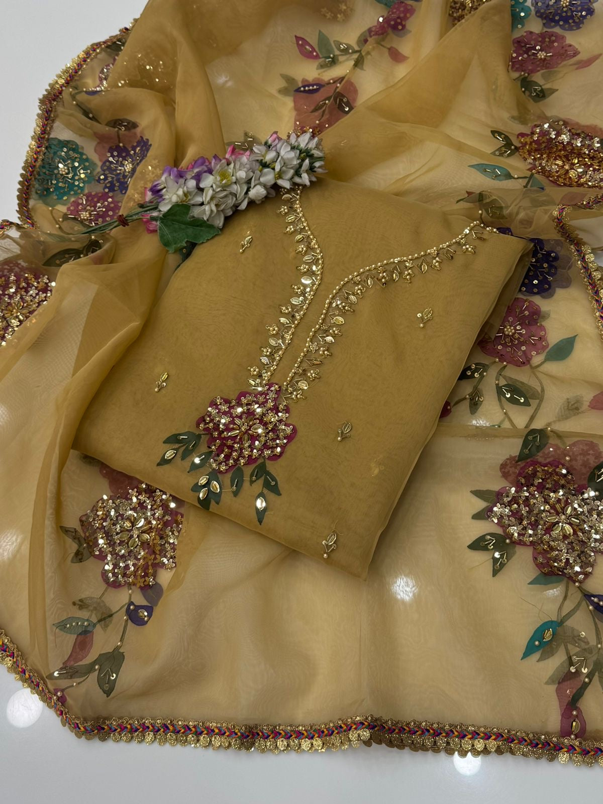 🔥 Dupata & Shirt Paint 3pc dress