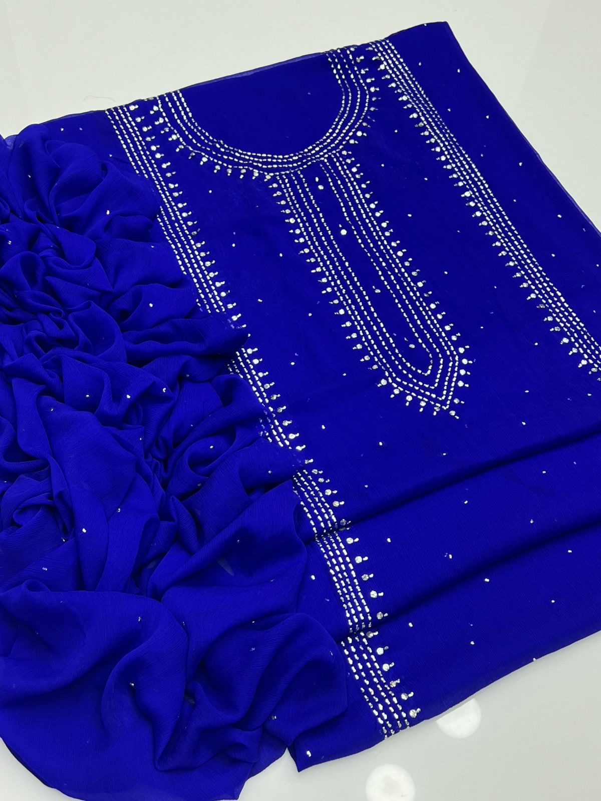 2 PIECE — MUKESH WORK SUIT             ( kurta style )