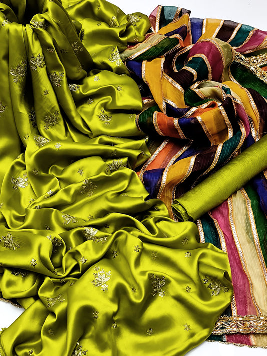Shamoz silk 3pc dress (Ajwa15172)
