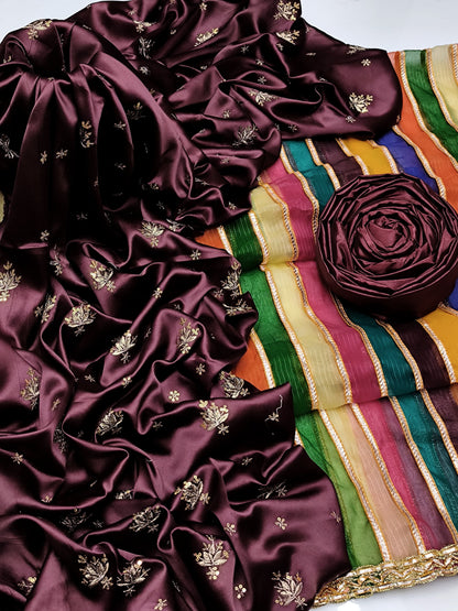 Shamoz silk 3pc dress (Ajwa15172)