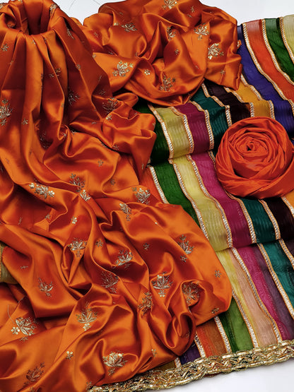 Shamoz silk 3pc dress (Ajwa15172)