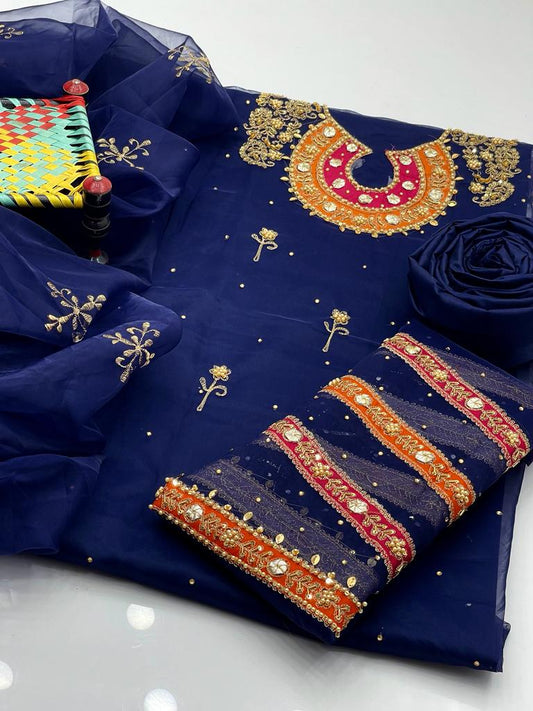 Hand Made Aari zari beeds work 3pc Dress 👗