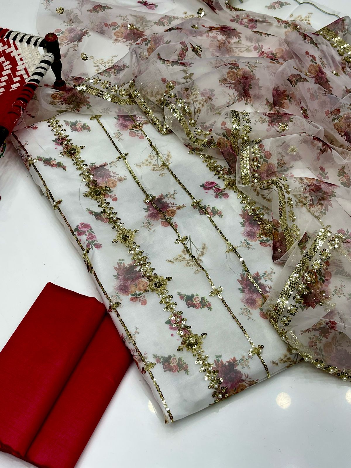 Digital Print & Beats Sitara Work 3pc Dress 👗