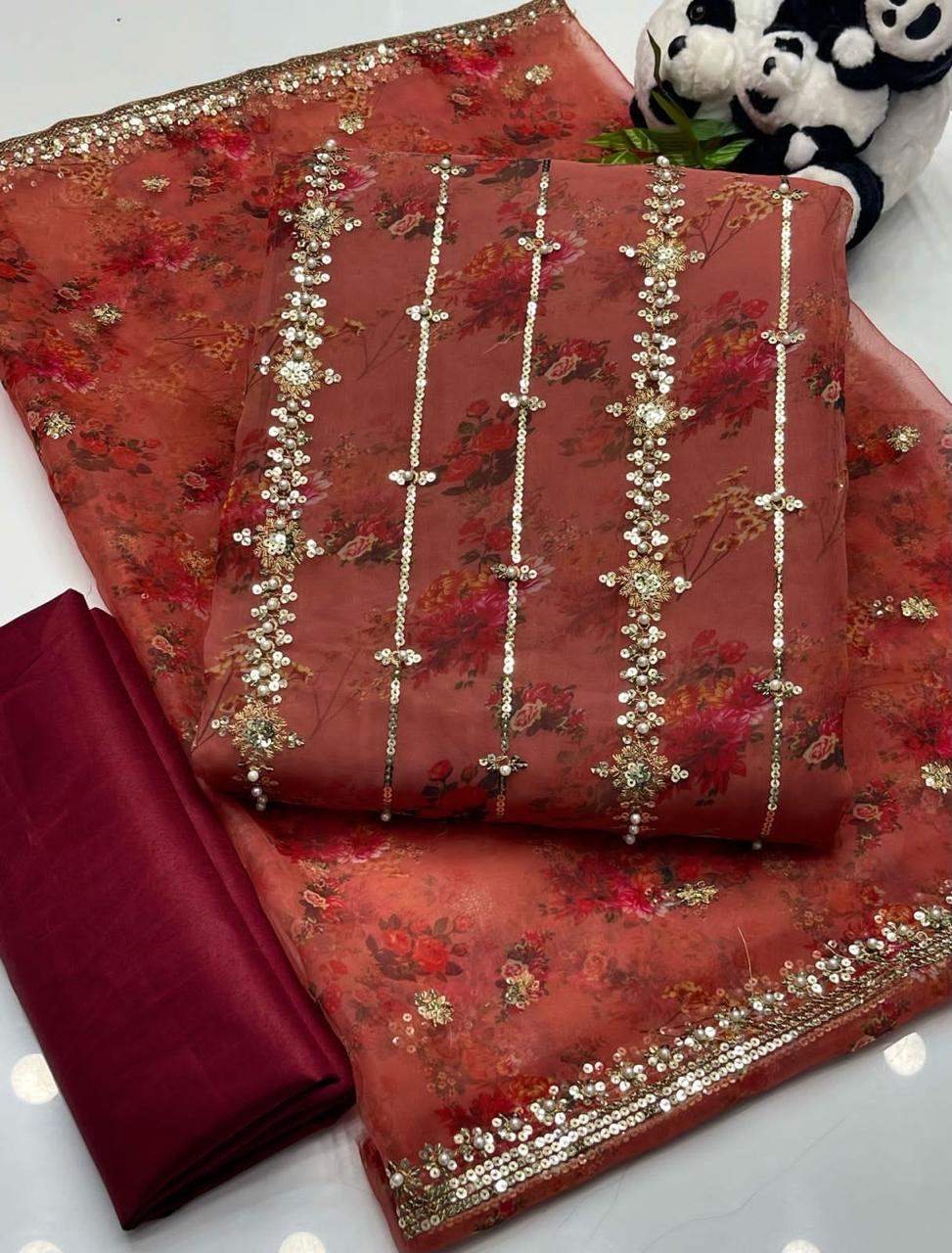 Digital Print & Beats Sitara Work 3pc Dress 👗