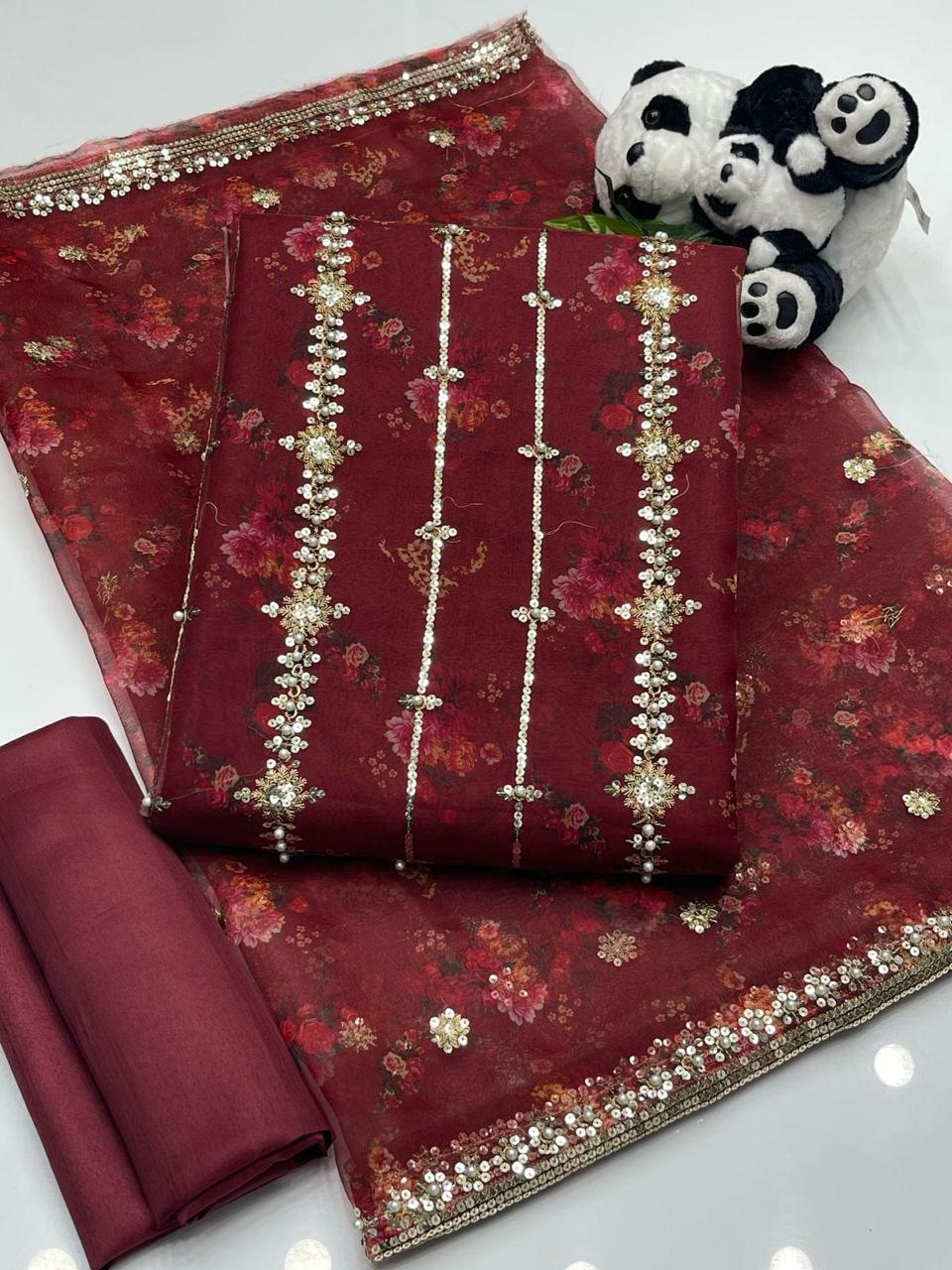 Digital Print & Beats Sitara Work 3pc Dress 👗