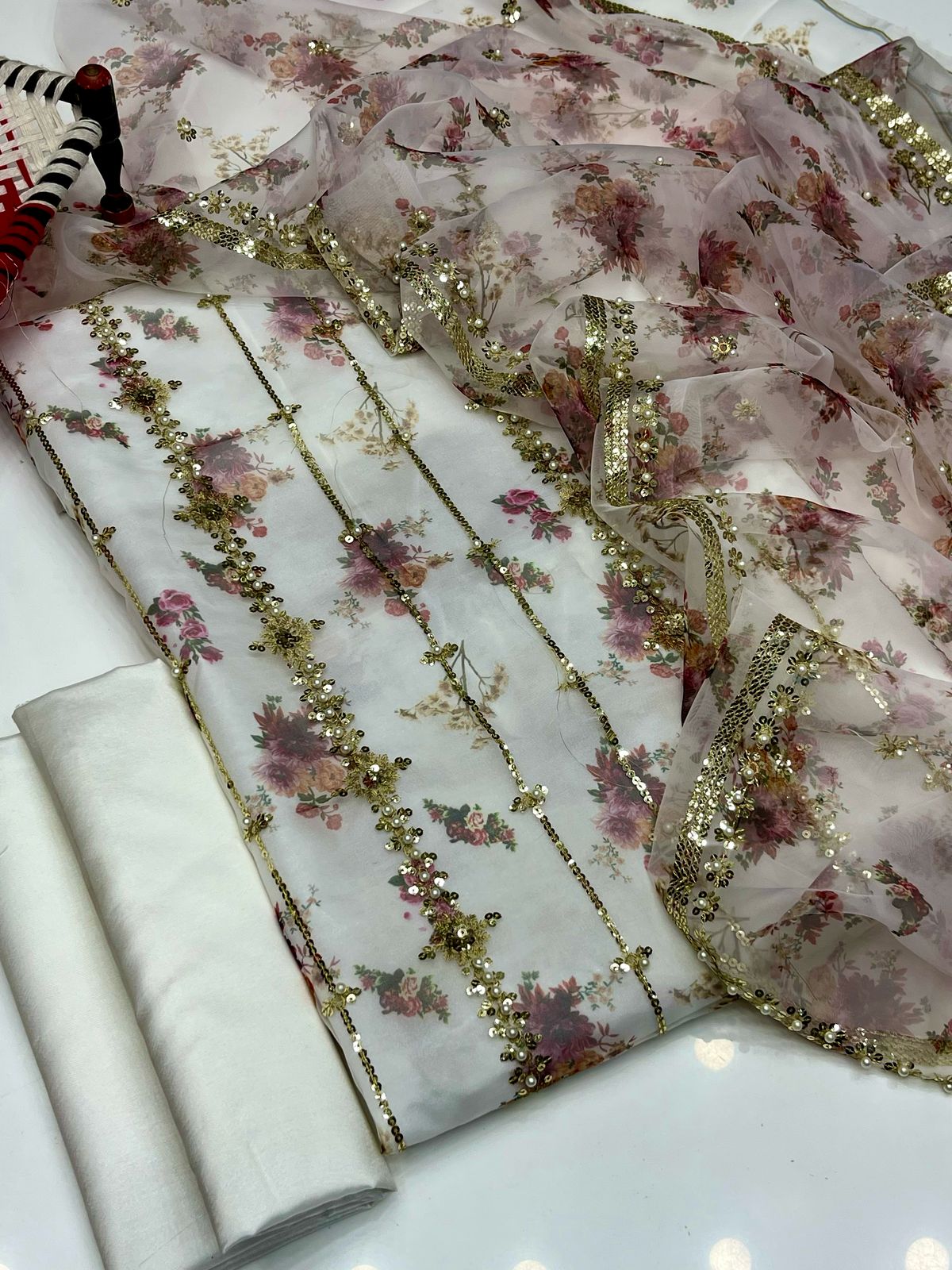 Digital Print & Beats Sitara Work 3pc Dress 👗