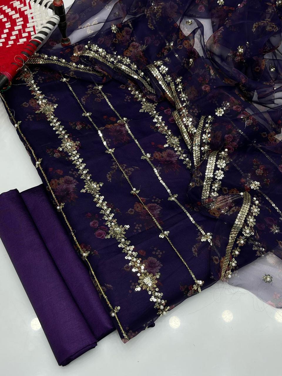 Digital Print & Beats Sitara Work 3pc Dress 👗